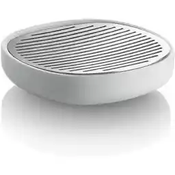 Alessi PL04 W Design Zeepschaal, roestvrij staal, wit, één maat
