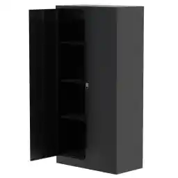 Mahmayi Modern Digital Cupboard - Secure, Stylish, and Adjustable Storage Solution for Documents, Home, and Office - Black