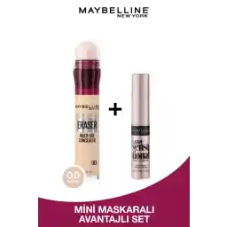 Maybelline New York Lash Sensational Maskara & Instant Eraser Kapatıcı 00 & Matte Ink Ruj 15 Mini