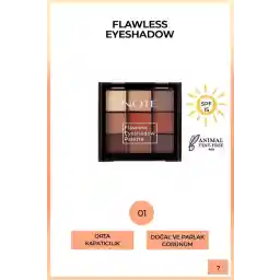 Note Cosmetics Flawless Göz Far Paleti 01