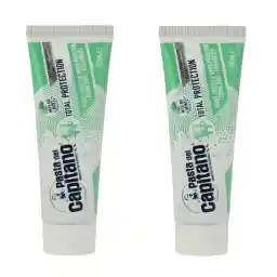 خمیر دندان پاستا دل کاپیتانو مدل Total Protection حجم 75 میلی لیتر بسته 2 عددی