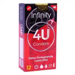 کاندوم فر یو مدل infinity بسته 12 عددی