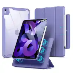 ESR for iPad Air 11 Inch Case M2(2024), iPad Air 6th/5th/4th Gen Case (2024/2022/2020), 10.9 Inch Case with Pencil Holder, Removable Magnetic Cover, Vertical Stand, Rebound 360 Series, Lavender