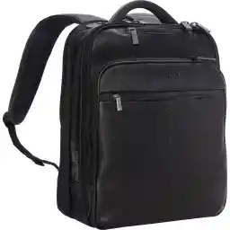Kenneth Cole Reaction Manhattan Colombian Leather Slim 16" Laptop Checkpoint-Friendly Anti-Theft RFID Business Backpack