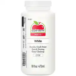 Apple Barrel Acrylic Paint in Assorted Colors (16 Ounce), 21119 White