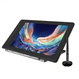 HUION KAMVAS Pro 16 2.5K QHD Drawing Tablet with Screen QLED Full-Laminated Graphics Tablet with Battery-Free Pen, 15.8inch Digital Art Tablet Compatible with Mac, PC, Android & Linux