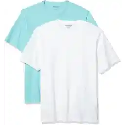 تی شرت آستین کوتاه مردانه منظم آمازون Essentials، بسته 2 عددی