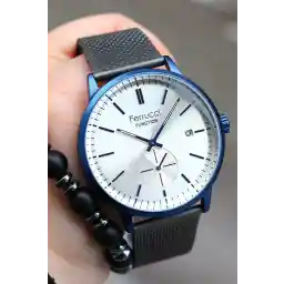 Ferrucci Erkek Gri Kol Saati ve Bileklik 168985