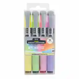 ماژیک هایلایتر سِرو مدل LiQUID-PASTEL بسته 4 عددی