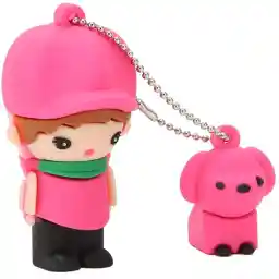 فلش مموری کینگ فست مدل Cute Girl Pink GL-15 ظرفیت 32 گیگابایت