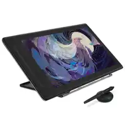 HUION KAMVAS Pro 16 2.5K QHD Drawing Tablet with Screen QLED Full-Laminated Graphics Tablet with Battery-Free Pen, 15.8inch Digital Art Tablet Compatible with Mac, PC, Android & Linux