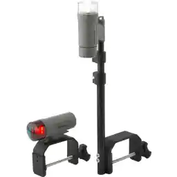 attwood 14190-7 Water-Resistant Portable Clamp-On LED Light Kit with Marine Gray Finish, One size