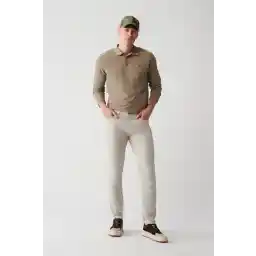 Avva Erkek Taş Esnek 5 Cepli Kanvas Pantolon E003007