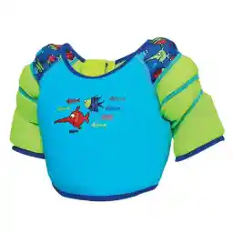 جلیقه شنا بچه گانه زاگز Wings vest HMK | آبی/فسفری