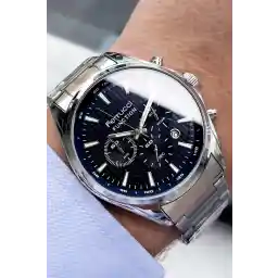 Ferrucci Function Erkek Kol Saati 3 Atm Su Geçirmez Gümüş Renk Çelik Kordon + Bileklik Fre2014c4