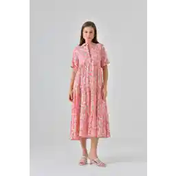 پیراهن یقه آستین سه ربع رنگارنگ ساعده لباس لایه باز