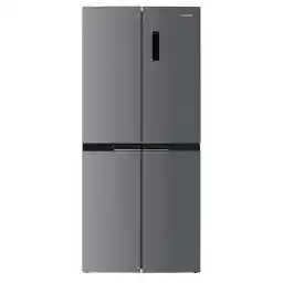 Hitachi 610L 4-Door French Door Refrigerator, Bottom Freezer, Inverter Compressor, Touch Screen Control, Energy Saving Mode, 10-Year Compressor Warranty, Inox – HR4N7522DSXAE