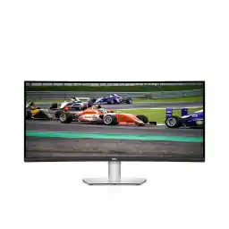 Dell S3422DW 34" WQHD (3440x1440) 21:9 1800R Gebogen Monitor, 100Hz, VA, 4ms, AMD Radeon FreeSync, Ingebouwde Luidsprekers, DisplayPort, 2x HDMI, 3x USB, 3 Jaar Garantie, Zilver