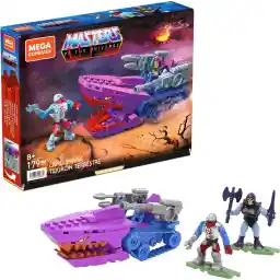 Mega Construx Masters of the Universe Land Shark - Bouwset met microfiguren Skeletor en Roboto - Verzamelobject - 178 onderdelen - Cadeau voor kind 8+