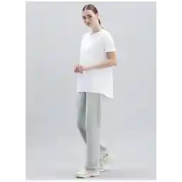 Yuvarlak Yaka Düz Beyaz Kadın T-Shirt S221482-102 W Performance Tops Crew