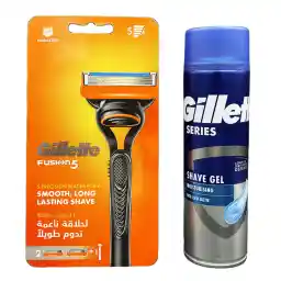 پک اصلاح مردانه ژیلت مجموعه 2 عددی مدل Fusion