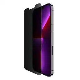Belkin Privacy Tempered Glass Screen Protector For Iphone 13 Pro Max, Treated Surface With Anti Fingerprint Coating And Bubble Free Application With Included Easy Align Tray, Ova082Zz
