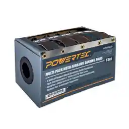 POWERTEC 4RM2200 Multi-Grit Sandpaper Roll Dispenser Kit w/ 180, 240, 320, 400, 600 Grit Mesh Abrasive Rolls