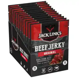 Jack Link's Jack Link’S Beef Jerky Original – High Protein Meat Snack – Dried Halal Beef- 1X40Gr
