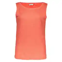 Women Cotton Round Neck Top - Naf Naf