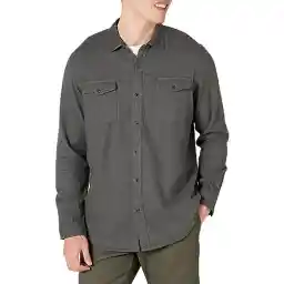 Amazon Essentials Men's Regular-Fit Long-Sleeve Two-Pocket Flannel Shirt - Discontinued Colors
