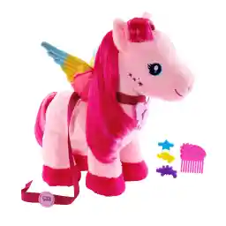 Mattel Barbie A Touch of Magic, Knuffeldieren, Wandelende en Fladderende Pegasus, wandelende knuffel (28 cm) met haaraccessoires en geluidsfunctie HPJ50