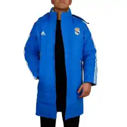 کاپشن مردانه فوتبال رعال مادرید آدیداس بلند | آبی