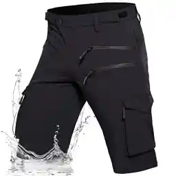 Hiauspor Men's Hiking Cargo Shorts Quick Dry Lightweight Casual Fishing Tactical Golf for Outdoor with 5 Pockets