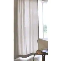 TUNCAY TEKSTİL پرده کتانی قدیمی 100% پنبه ای پرده پنجره آفتابگیر بافته طبیعی ساده