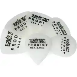 Ernie Ball 2.0 mm White Multipack Prodigy Picks 6-pack