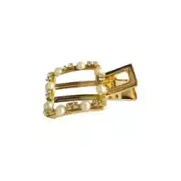 گیره مو زنانه مدل مرواریدی کد 123 رنگ طلایی