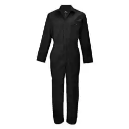 Natural Uniforms Mens Long Sleeve Zip Up Twill Coverall, Stain and Wrinkle Resistant