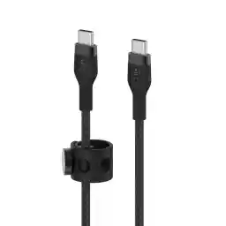 Belkin BoostCharge Pro Flex Braided USB C charger cable, USB-IF certified Power Delivery PD type C fast charging cable for iPhone 16, 15, Galaxy S24, S23, MacBook Pro, iPad, Pixel and more – 3m, black