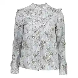 Women Cotton Long Sleeve Shirt - Naf Naf