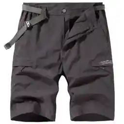 Vcansion Men's Outdoor Hiking Shorts Quick Dry Travel Cargo Shorts Tactical Golf Fishing Shorts with Zipper Pockets