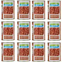 کنسرو لوبیا چیتی در سس گوجه فرنگی مکنزی -380 گرم بسته 12 عددی