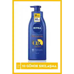 شیر سفت کننده بدن Nivea Q10 400 میلی لیتر، ویتامین C، پوستی سفت و نرم در 10 روز