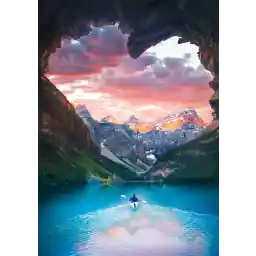 Buffalo Games - Follow Your Heart - 500 Piece Jigsaw Puzzle Blue,brown,orange,pink, 21.25"L X 15"W