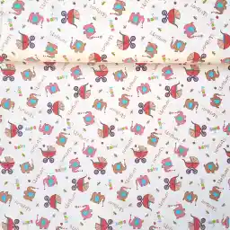 پارچه ملحفه فیلور طرح کالسکه