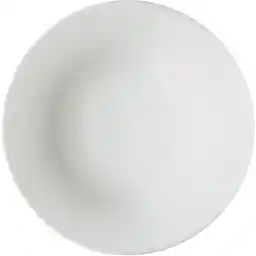 Alessi "KU", 4 stuks platte borden van wit porselein, 27 x 27 x 3 cm