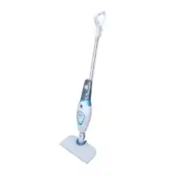 BLACK+DECKER Steam Mop, 1300W, 350ml Capacity, Superheated Steam, Microfiber Pad, 30 Sec Heat-Up, 14 Min Runtime, Chemical-Free, Safe for All Sealed Floors, ECO Friendly, White - FSM1605-B5