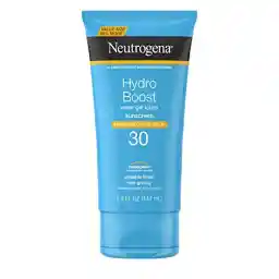 Neutrogena Hydro Boost Water Gel Non-Greasy Moisturizing Sunscreen Lotion with Broad Spectrum SPF 30, Water-Resistant Hydrating Sunscreen Lotion, 5 fl. Oz Neutrogena Hydro Boost Water Gel Non-Greasy Moisturizing Sunscreen Lotion with Broad Spectrum SPF 30, Water-Resistant Hydrating Sunscreen Lotion, 5 fl. Oz