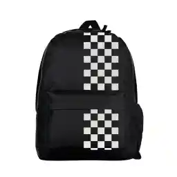 KO:LN Black & White Unisex Kids KL-SS23-BG-16 Checkered Backpack