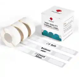 Phomemo D30 Starry Night Pattern Label 12×40mm-Adhesive Thermal Label for Phomemo D30 Label Maker,160 Labels/Per Roll, 3roll, Used for Kitchen Marking, File Classification and so on