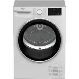 Beko 9 kg Condenser Tumble Dryer with 15 Programmes, AquaWave Technology, Advanced Sensor Drying, Low noise, Reversable Door, Convenient Digital Display, DC9W (White)